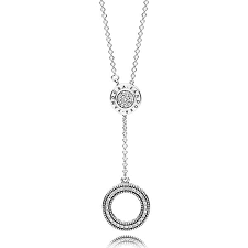 Eine pandora kette bietet anspruchsvollen damen ein accessoire, das jedem betrachter sofort positiv ins auge sticht. Pandora Halskette Logo Silver Y Necklace 397445cz 70 Orotiamo Schmuck Und Uhrmacherkunst