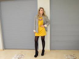Yellow Dress Yellow Dress Black Tights We Wear