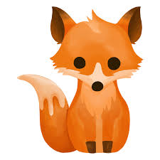 Free Watercolor Fox, Hand painted Animal decoration clipart 8520681 PNG  with Transparent Background
