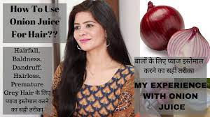 Can onion juice help with hair growth? Right Way To Use Onion Juice For Hair Regrowth Dandruff Hair Fall Control Premature Grey Hair Youtube