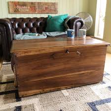 Antique Mahogany Sea Chest Trunk Coffee Table Blanket Box Vintage Rustic Country Blanket Box Trunks And Chests Coffee Table Trunk