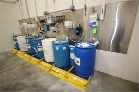 Ecolab Chemical Feed Handling System With Lmi Ecolab