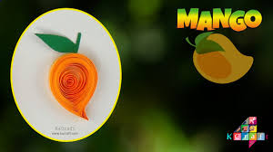 How To Make Quilling Paper Mango Shape M Is For Mango