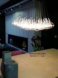 Tarzaydinlatma Tarz Dekoratif Modern Aydinlatma Modernaydinlatma Damla Seffaf Cam Avize Sarkit Lamba Drop Pendantlight Lighting Mima Avize Lamba