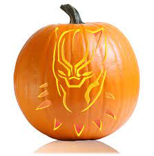 Be sure to check out the halloween and marvel party supplies from wholesale. Black Panther Pumpkin Stencil Ultimate Pumpkin Stencils
