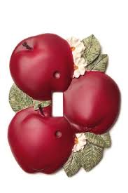 Apple Kitchen Decor Single Switch Plate Cover Vickilane Inc Http Www Amazon Com Dp B002hlmfnk Ref Cm Sw R P Apple Kitchen Decor Apple Decorations Apple Theme