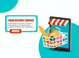 Order Food Grocery Delivery At Home And Premium Vector Freepik Vector Banner Food Restaurant Light In 2020 Order Food Delivery Groceries Fresh Vegetables