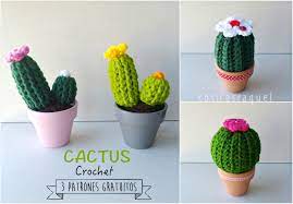 **este adorable banner de cactus de fieltro hará una gran decoración para el verano, una fiesta de cumpleaños, fiesta en la piscina, baby shower. Cosicasraquel Cactus De Crochet Tres Patrones Gratuitos