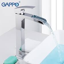 gappo tall basin faucets waterfall tall