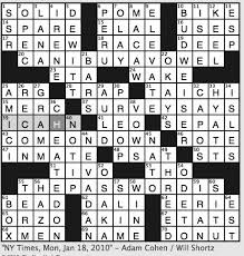 While searching our database for popular rodent control brand.find out the answers and solutions for the famous crossword by new york times. Rex Parker Does The Nyt Crossword Puzzle Corporate Raider Carl Mon 1 18 10 Game Show Catchphrase Firenze Friends Neighbor Of A Petal