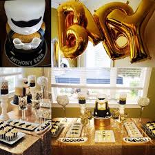 It makes for a party full of puns. Black And Gold Baby Shower Decor Novocom Top