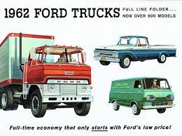 Prova275 600 Models 1962 Ford Full Line Truck Brochure Cover Ford Trucks Cool Trucks Ford Motor Company