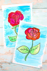 How to draw a rose with circles. How To Draw A Rose Step By Step Guide Arty Crafty Kids