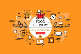 Food Delivery Hero Banners Set Food Delivery Logo Food Delivery Food Delivery App