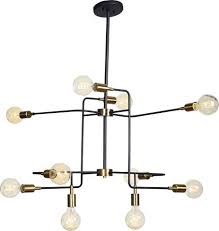Europa Chandelier Matte Black Gold Ceiling Lights Fans Indoor And Outdoor Lighting Lighting One K Ceiling Fixtures Ceiling Light Fixtures Chandelier