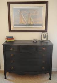 Vintage Hand Painted Furniture Hibriten Bowed Front 1940 39 S Low Boy 4 Drawer Dresser Vintage Hand Painted Furniture Painted Furniture Hand Painted Furniture