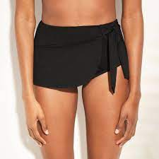 Women S Full Coverage High Waist Wrap Bikini Bottom Kona Sol Black S Wrap Bikini Full Coverage Swimsuit Full Coverage Swimsuit Bottoms