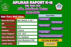 Petunjuk teknis penyusunan dan pengembangan kurikulum tingkat satuan pendidikan madrasah aliyah (reguler) (keputusan dirjen pendis nomor. Program Aplikasi Nilai Dan Raport Mts Salafiyah Situs Resmi Yayasan Salafiyah Kajen