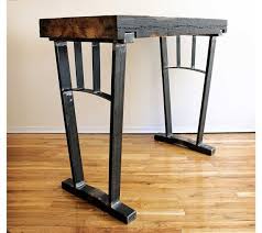 Reclaimed Wood Bar Height Table Steel Legs By Ironandwoodside 850 00 Also Repin Like Please Check Out Metal Furniture Steel Furniture Reclaimed Wood Bars