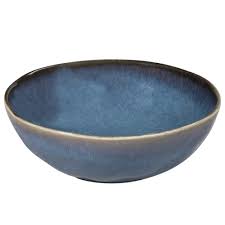 Assiette Creuse En Faience Bleue Tokyo Maisons Du Monde Bowl Stoneware Soup Bowl