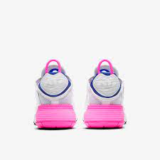 Nike Womens Air Max 2090 White Concord Pink Blast Pure Platinum Trainers Womens Shoes