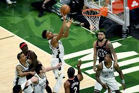 The best gifs for giannis antetokounmpo dunk. Giannis Bucks Trounce Toronto For 2 0 Lead In Eastern Finals The Boston Globe