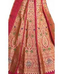 Pink Handloom Banarasi Pure Katan Silk Lehenga With Meena Kari Work Silk Lehenga Buy Sarees Online Traditional Outfits