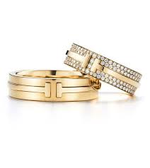 Tendance Nouvelle Alliance Diamants Tiffany Bagues Jaune Signe Pour Deux Une For Bagues De Couple Bijoux Tiffany Bague De Fiancailles Et Alliance