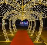 New Wedding Decoration LED Heart Arch Light Outdoor Street ...