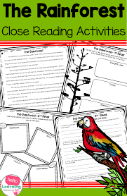 The Rainforest Biome Close Reading Close Reading Close Reading Activities Upper Elementary Science