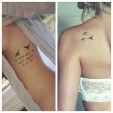 Birds Flying Away Tattoo Designs Want To Combine These Two Tattoos 6 Birds Flying Away With The Phrase In The Left Picture To Represent All Of Life Tattoos Fly Away Tattoo Birds Flying Away