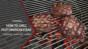 Steaks need to be cooked at a high temperature in order to sear the meat and develop color and flavor. How To Grill Filet Mignon Detailed Grilling Times Temperatures