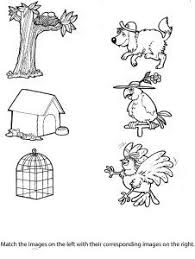 Matching Animals To Their Home Worksheet 7 Preschool Preschool Kids Worksheets