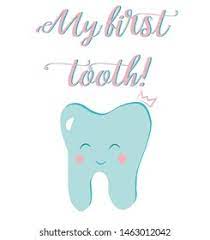 Lettering Illustration My First Tooth Hand Stock Illustration 1463012042 Shutterstock