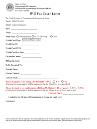 Free Printable Irs Fax Cover Sheet Template