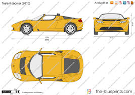 Supercars Gallery Tesla Roadster Blueprint