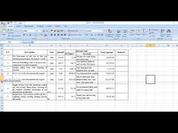 You may need to take in to account your electrical costs because it uses hardly. How To Prepare Bill Of Quantity Boq Of Any Construction Work Youtube