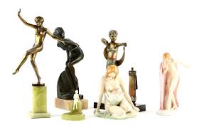 Goldscheider rare wien art deco figurine by dakon anna pawlowa sterbender schwan. Art Deco Figurines Could Create Interest Antique Collecting