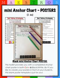 Reading Test Taking Strategies Anchor Chart From Toolkit 2