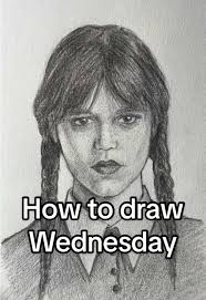 فلم Wednesday رسم البنت