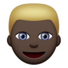Black Person With Blond Hair Emoji U 1f471 U 1f3ff Dark Skin Tone Black Person Emoji