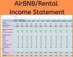 Balance Sheet Assets And Liabilities Excel Spreadsheet For Etsy Airbnb Rentals Rental Income Income Statement