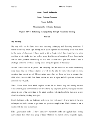 Sample case study niv : Personal Case Study