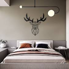 Geometric Deer Metal Wall Art By Metaldecorstudio Metal Sign Wall Decor For Wall Office Decor Bedroom And Living Room Hallway Decoration Metal Wall Art For