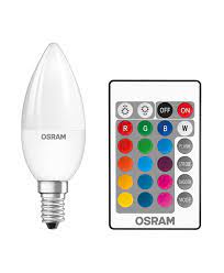 osram 5 5w rgb dimlenebilir kumandali e14 led ampul ledaydinlatma com dogru cozumler osram e14 duylu ampuller 84 48 tl 84 48 tl