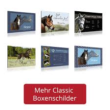 Bis zu vier fotos sind auf unseren boxenschildern je. Individuelle Boxenschilder Stalltafeln Equimea