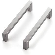 Drawer pulls, brushed nickel pull and knobs, square cabinet handles, furniture hardware. Ravinte 30 Pack 5 Inch Kitchen Square Cabinet Handles Satin Nickel Cabinet Pulls Brushed Nickel Drawer Pulls Kitchen Cabinet Hardware Kitchen Handles For Cabinets Cupboard Handles Drawer Handles Amazon Com