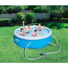 Swimming Pool Set With Filter Pump 8 X 26 Inflatable Top Ring Outdoor Backyard Bestway Above Ground Swimming Pools Inflatable Swimming Pool Swimming Pools