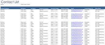 C5052 excel payment voucher template 2. 32 Free Customer Contact List Templates Word Excel Pdf