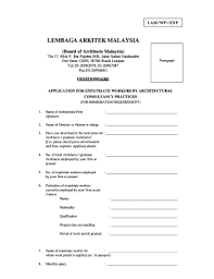 Board of architects malaysia the board of architects malaysia is a statutory authority responsible for the enforcement of the architects act 1967. Fillable Online Lam Gov Lembaga Arkitek Malaysia Lam Gov My Lam Gov Fax Email Print Pdffiller